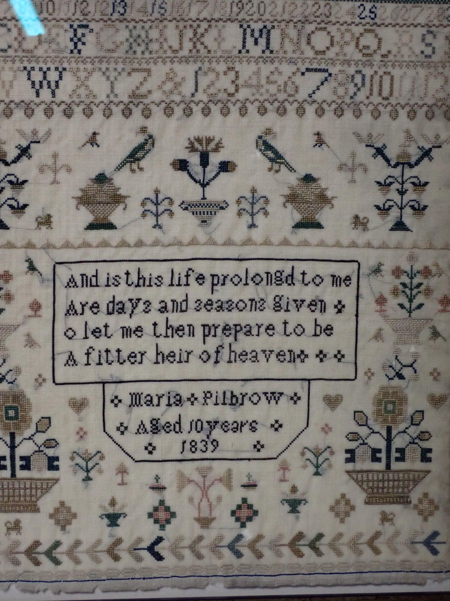 1839 Maria Pillbrow Sampler - 2