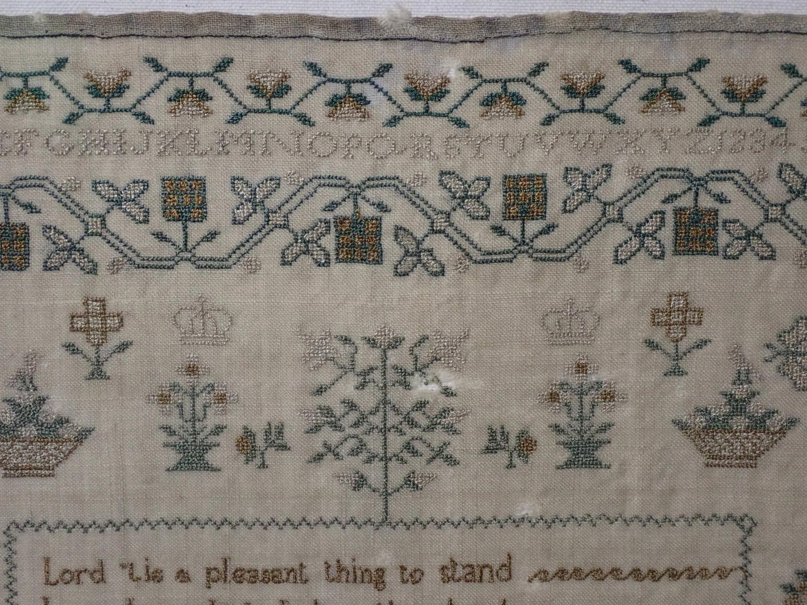 1832 Mary Ann Brewer Sampler - 6