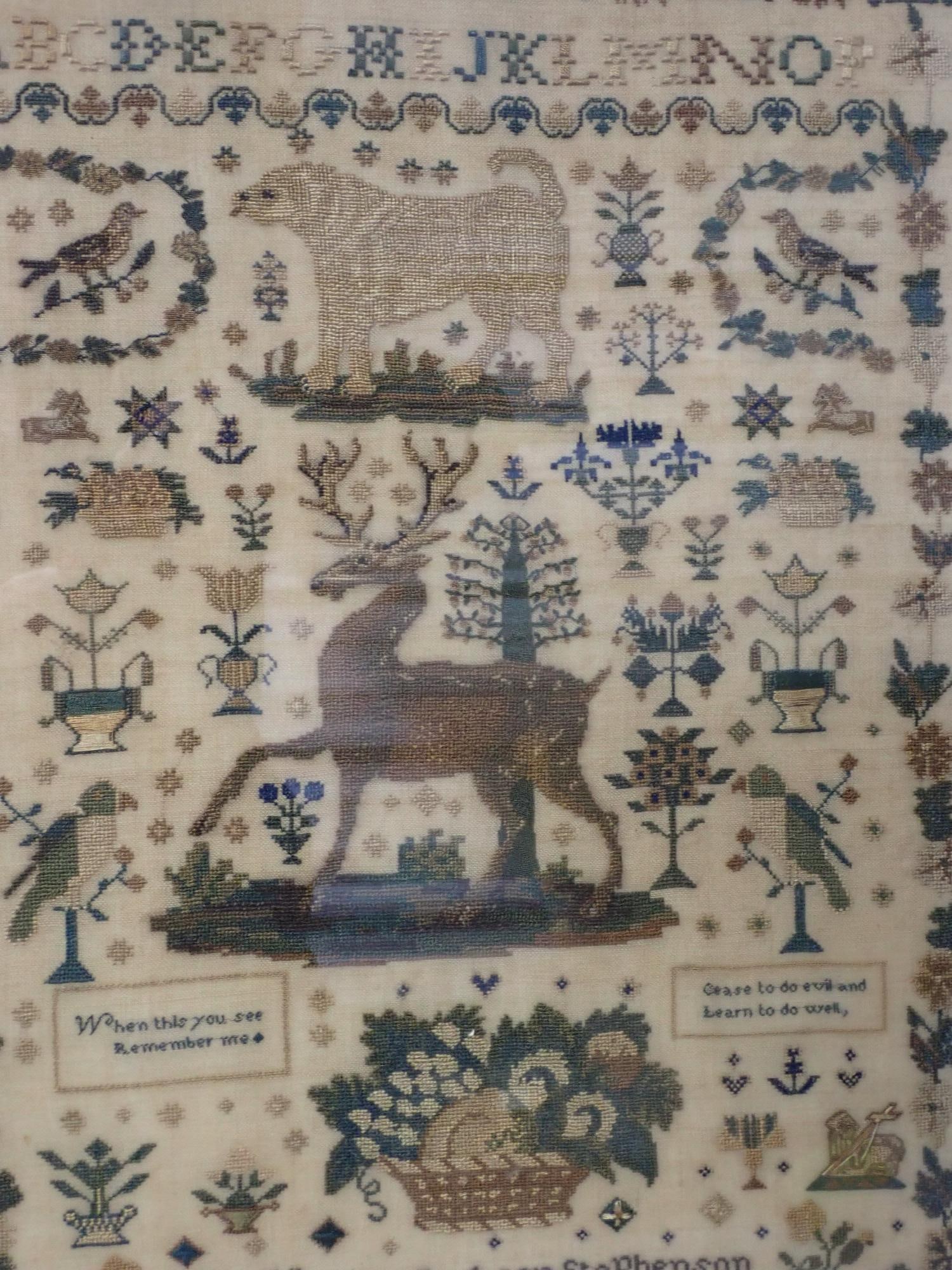 1833 Hartley Jackson Stevenson Sampler - 2