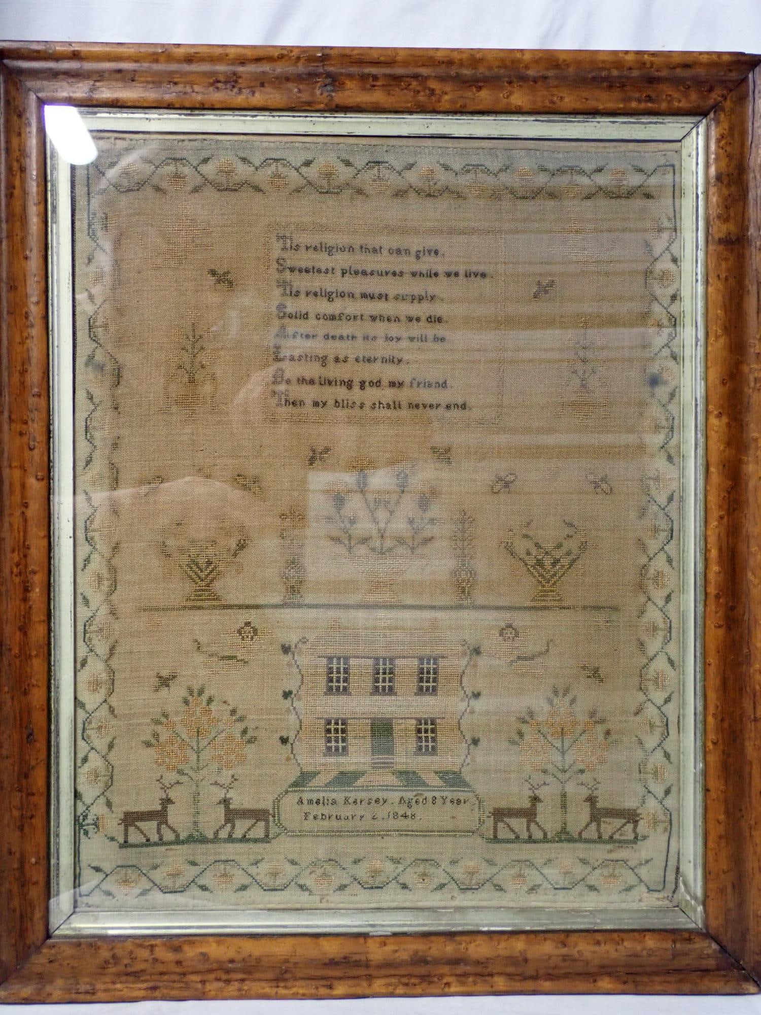 1848 Amelia Karsey Sampler - 2