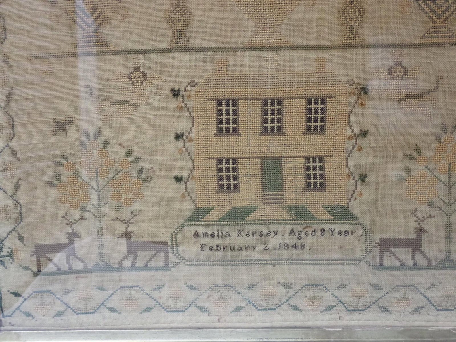 1848 Amelia Karsey Sampler - 3