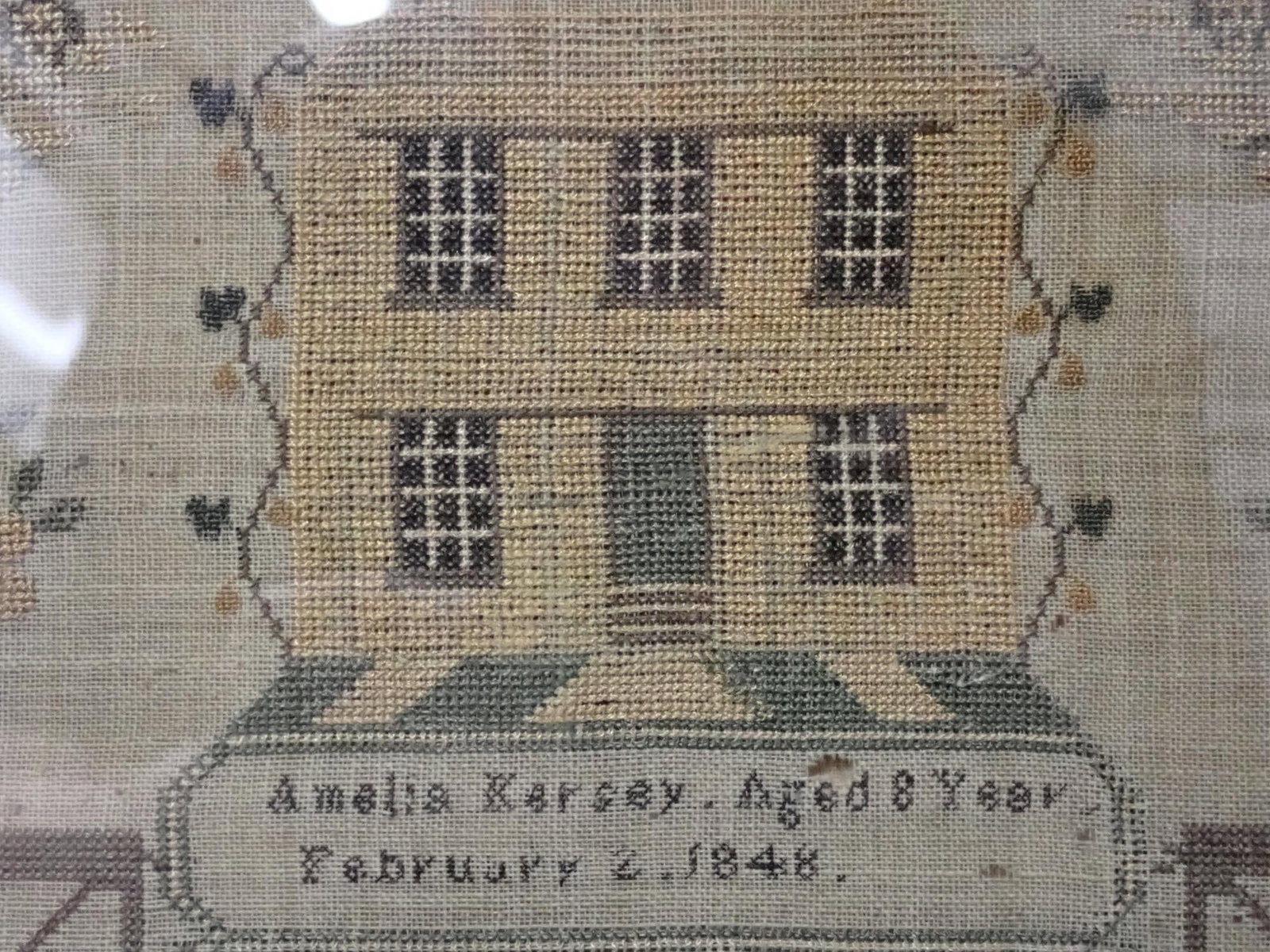 1848 Amelia Karsey Sampler - 5
