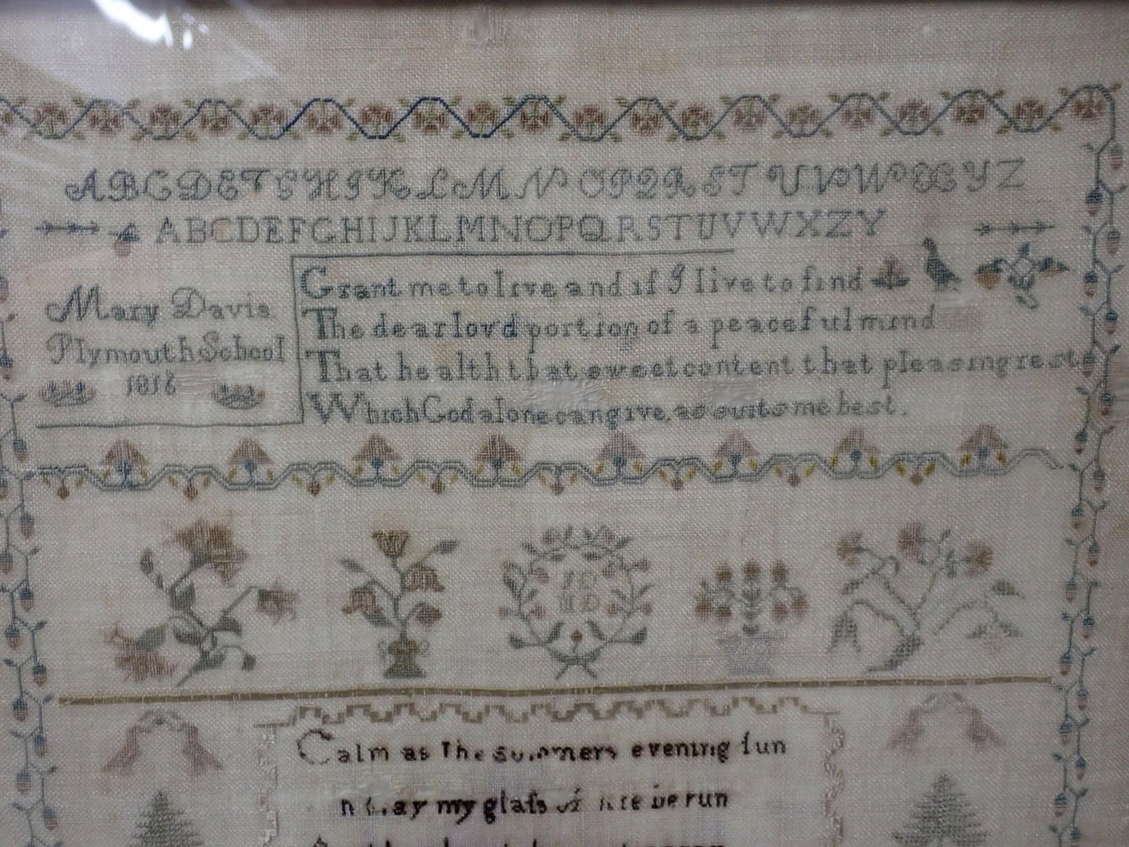 1816 Mary Davis Sampler - 5