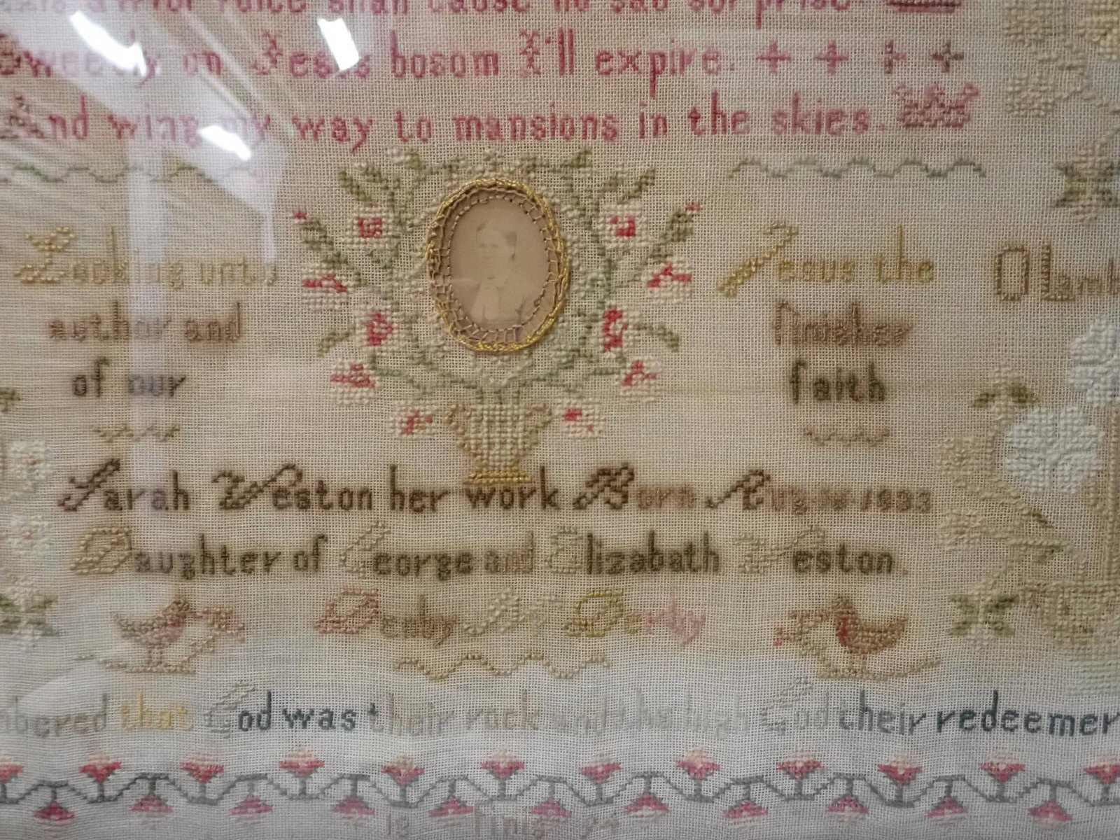 1894 Sarah Weston Sampler - 3
