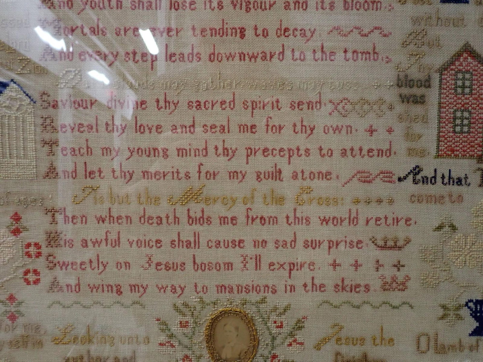1894 Sarah Weston Sampler - 4