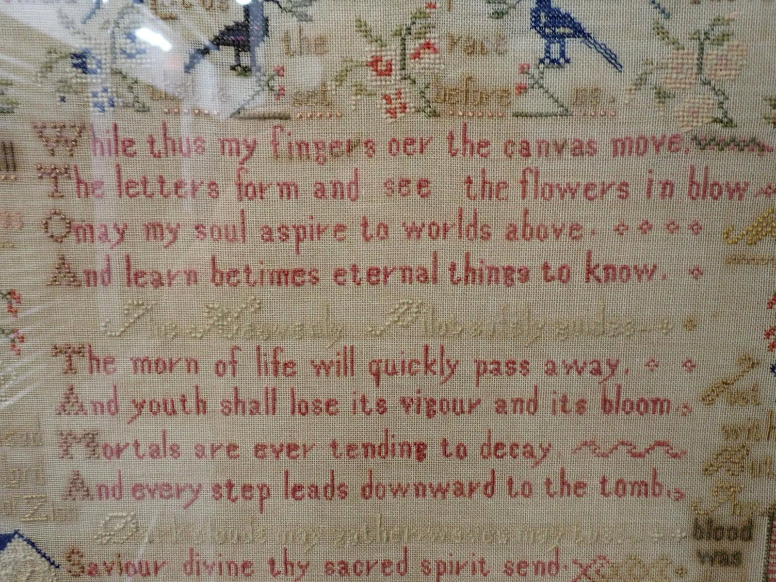 1894 Sarah Weston Sampler - 6