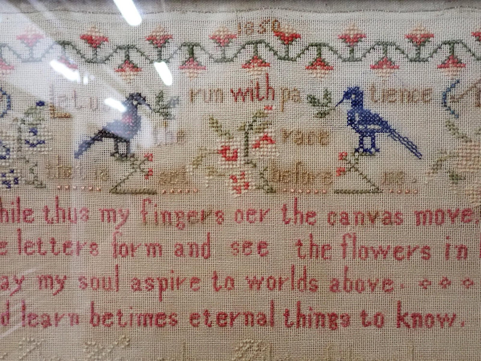 1894 Sarah Weston Sampler - 7