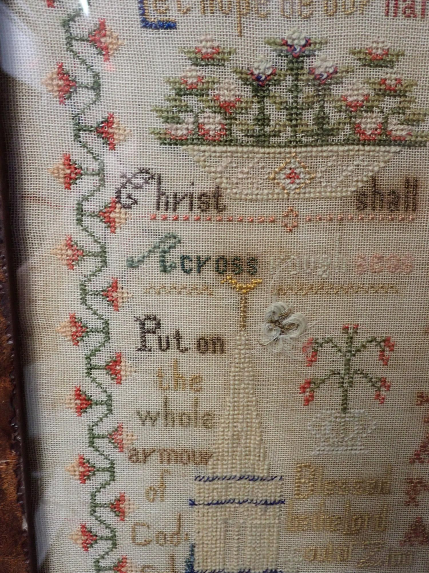 1894 Sarah Weston Sampler - 8