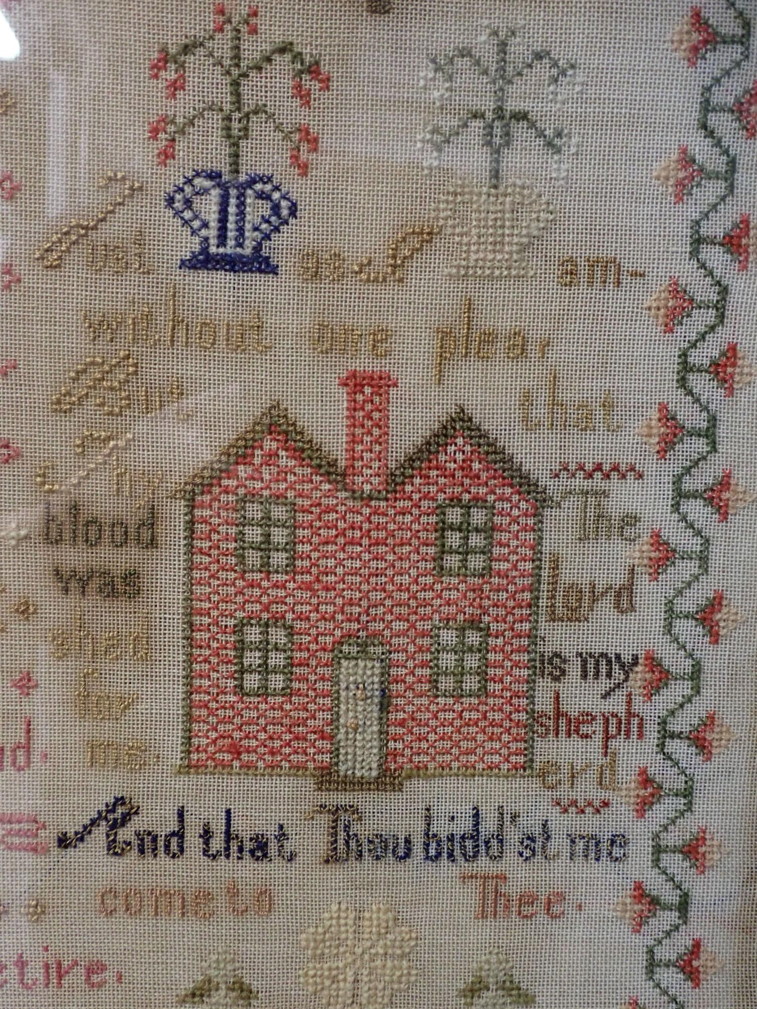 1894 Sarah Weston Sampler - 9