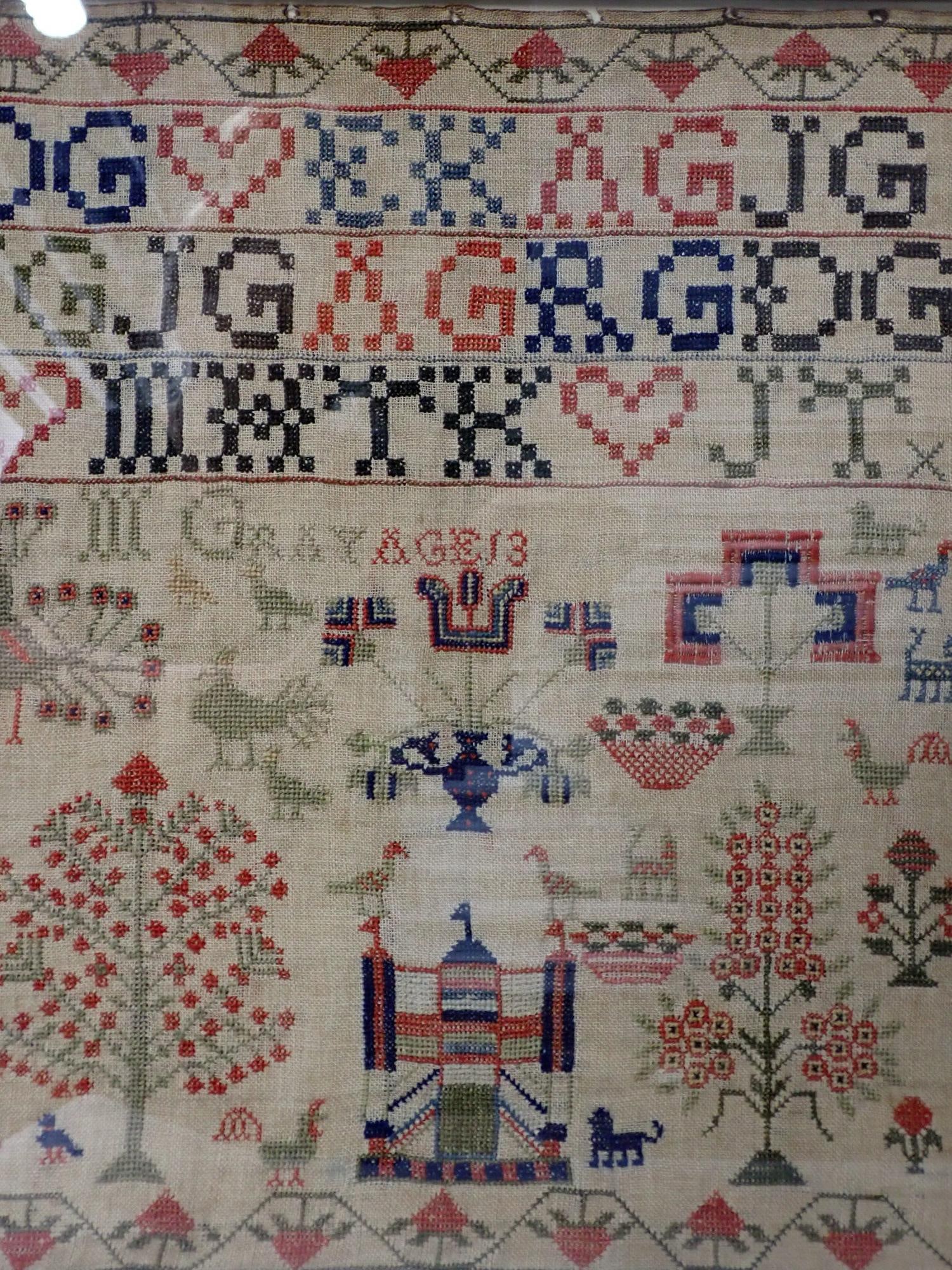 19th C. M Gray Sampler - 3