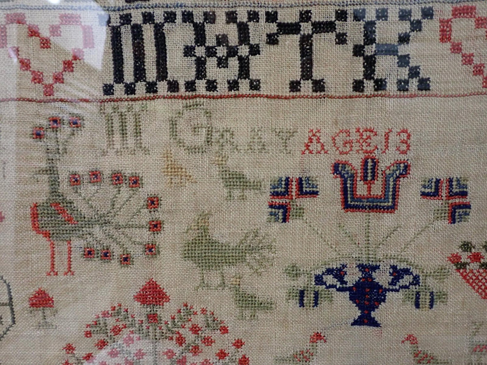 19th C. M Gray Sampler - 4