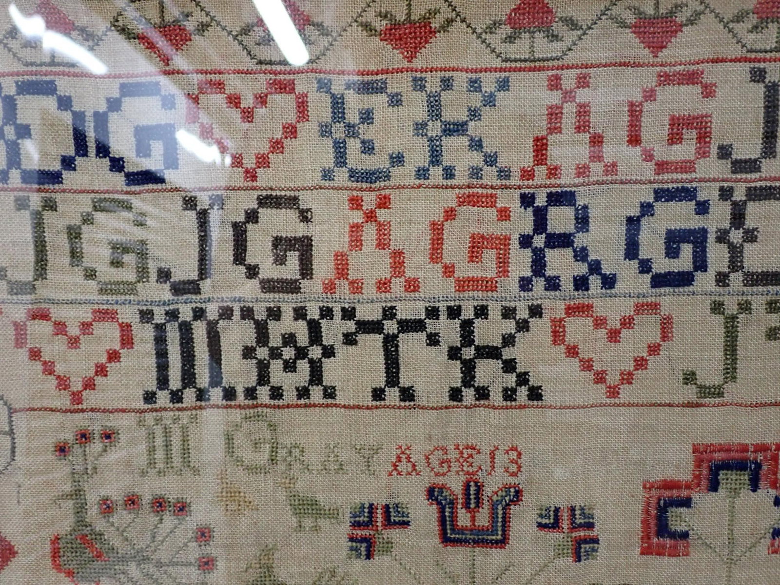 19th C. M Gray Sampler - 6