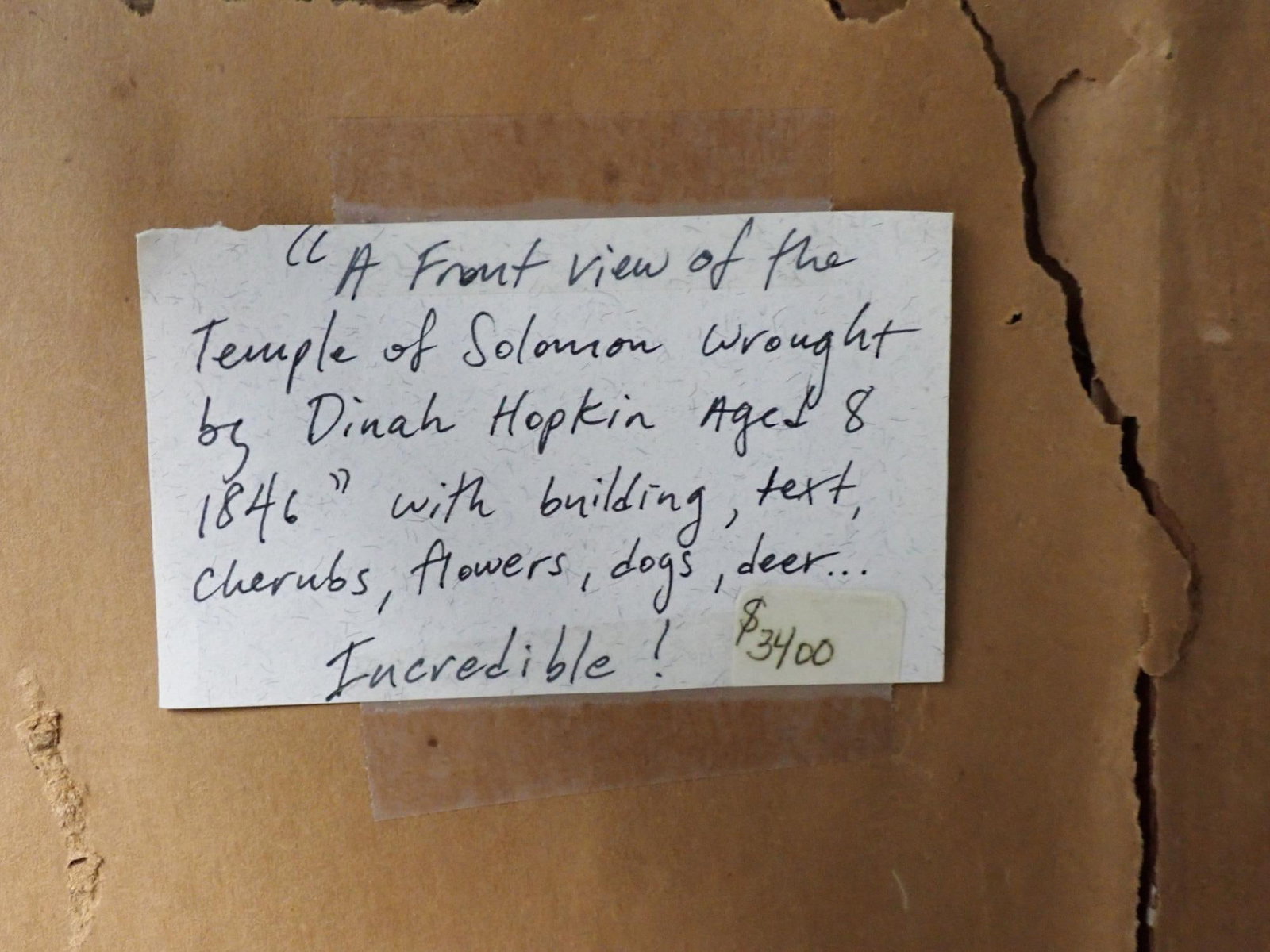 1846 Dinah Hopkin Sampler - 12