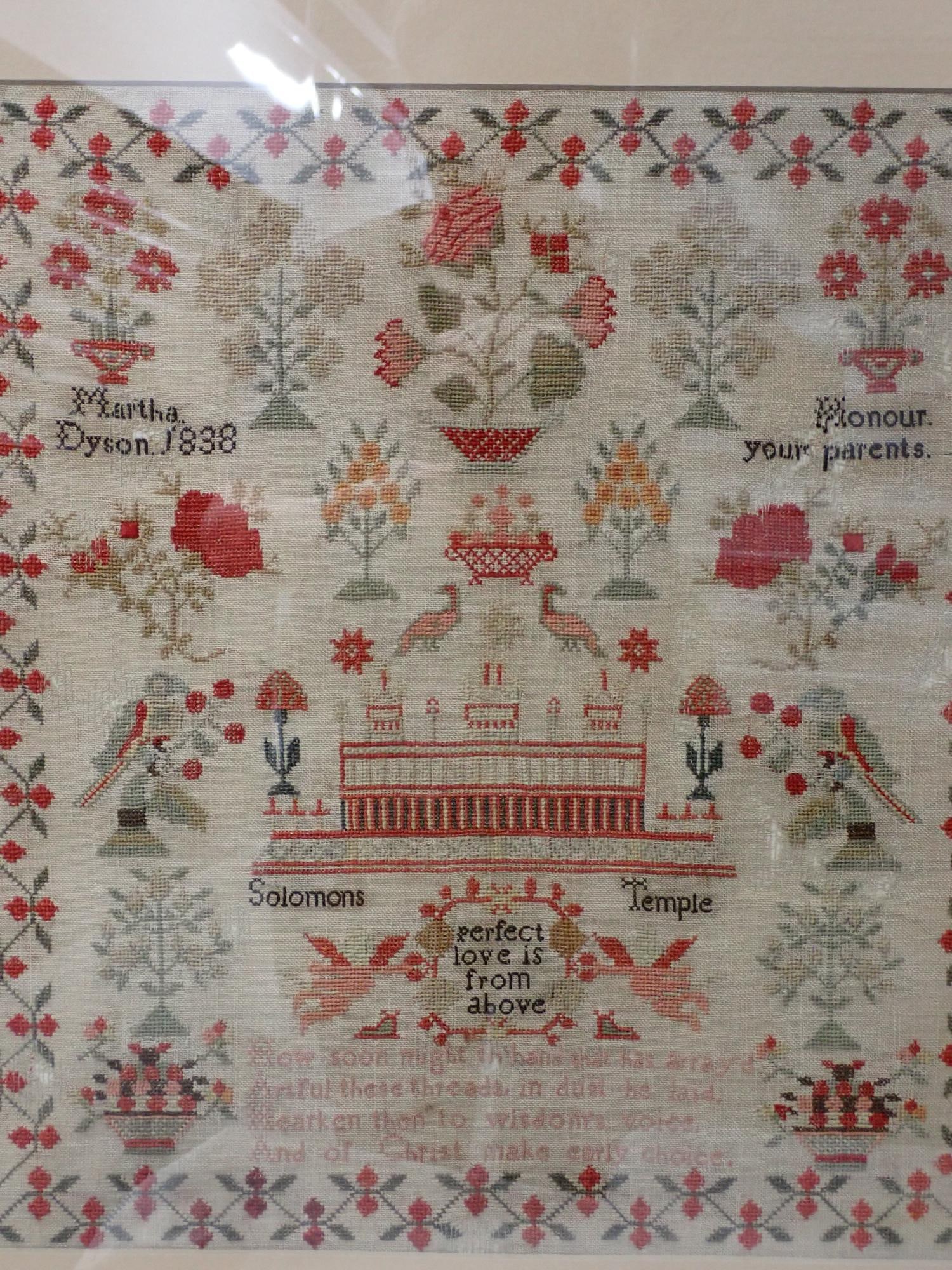 1838 Martha Dyson Sampler - 2