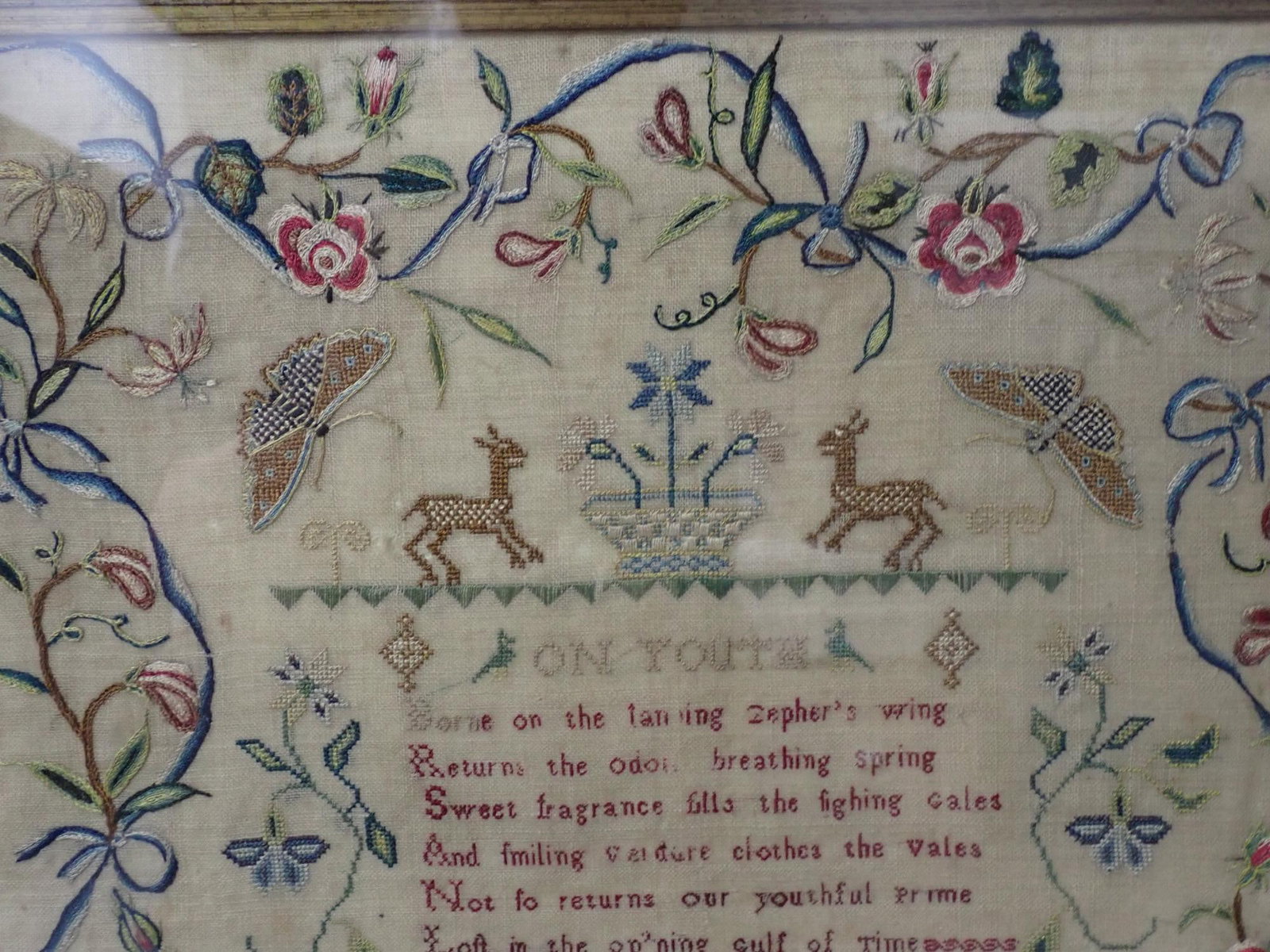 Late 17th C Honour Scotney Sampler - 5