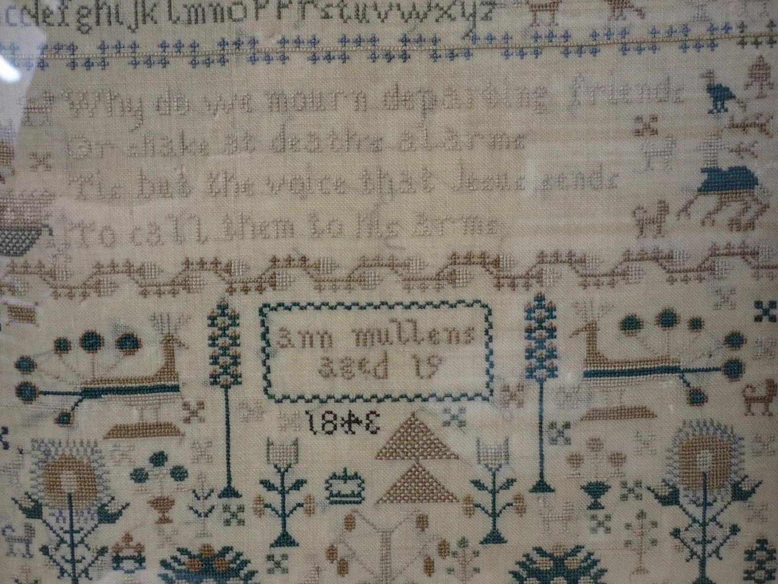 1843 Ann Mullen Sampler - 2
