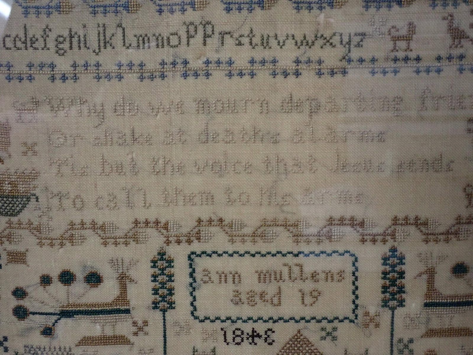1843 Ann Mullen Sampler - 3