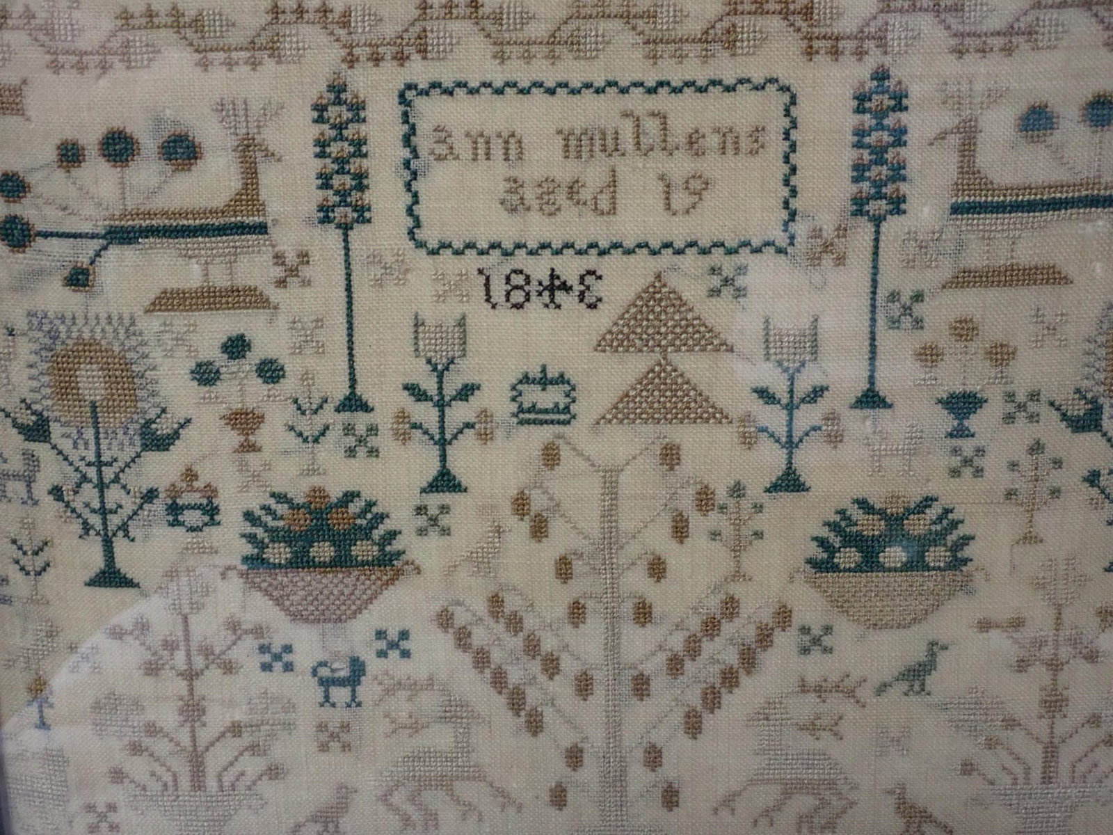 1843 Ann Mullen Sampler - 4