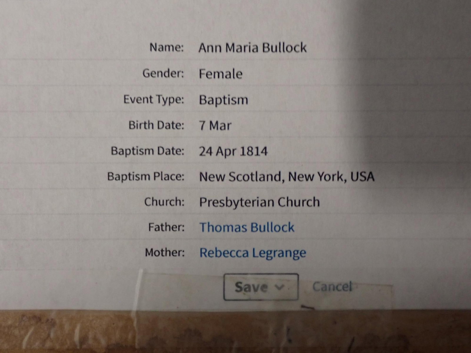 1824 Ann Bullock Sampler - 6