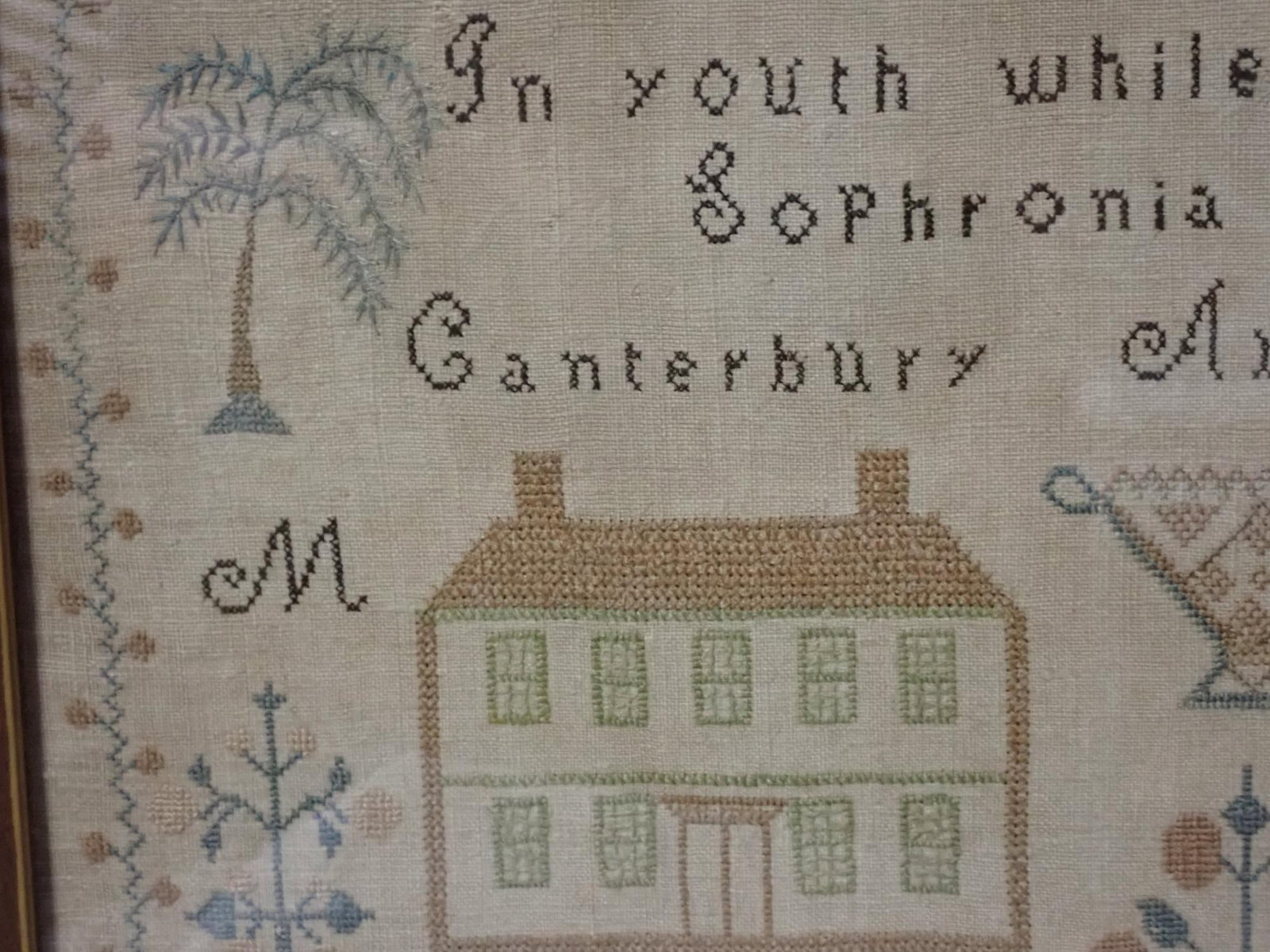 1821 Sophronia Barlow Sampler - 5