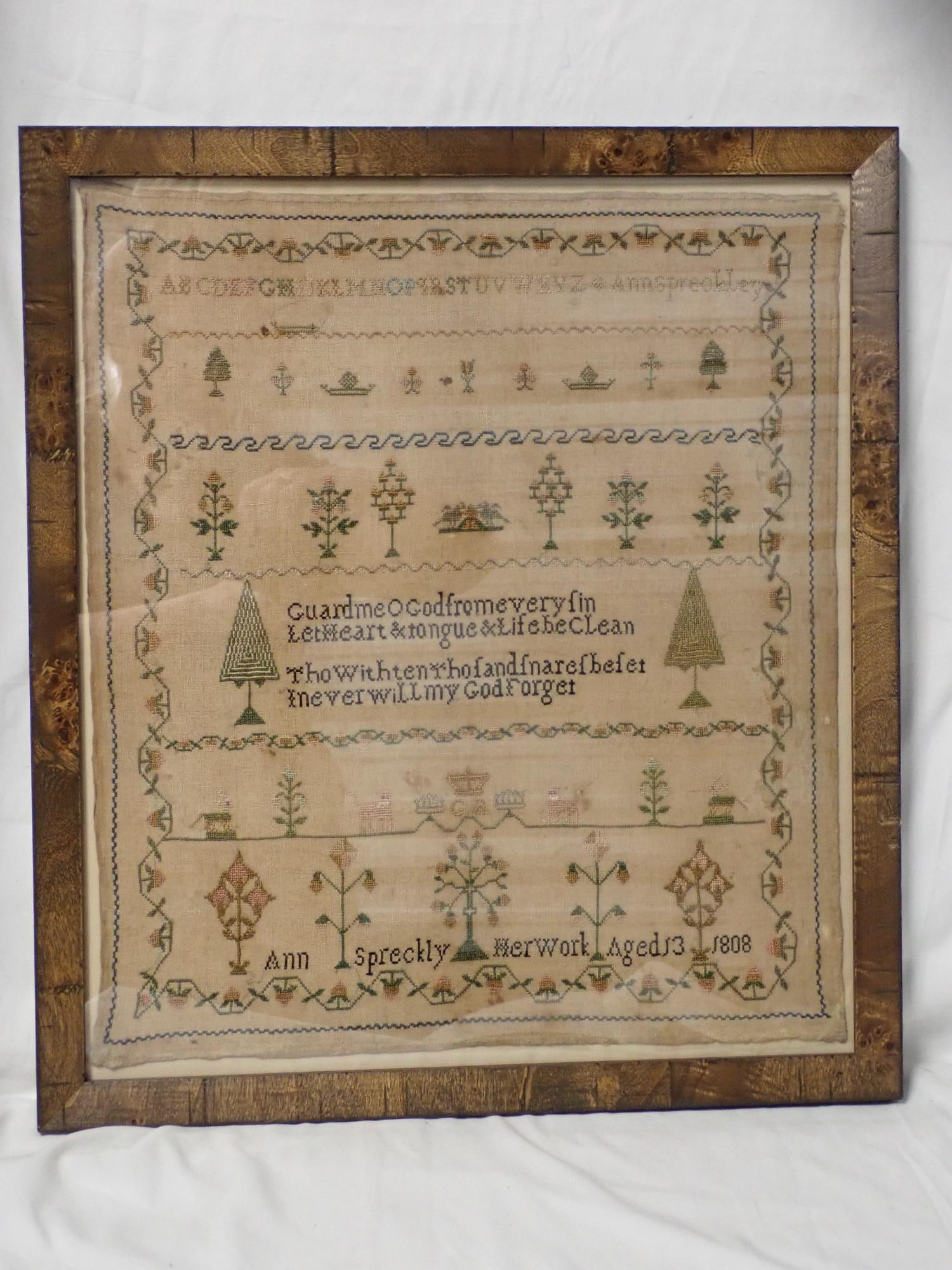 1808 Ann Spreckly Sampler - 2