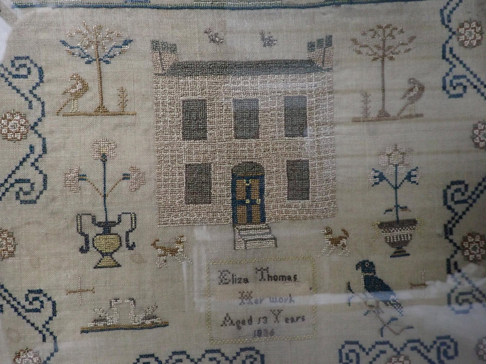 1836 Eliza Thomas Sampler - 3