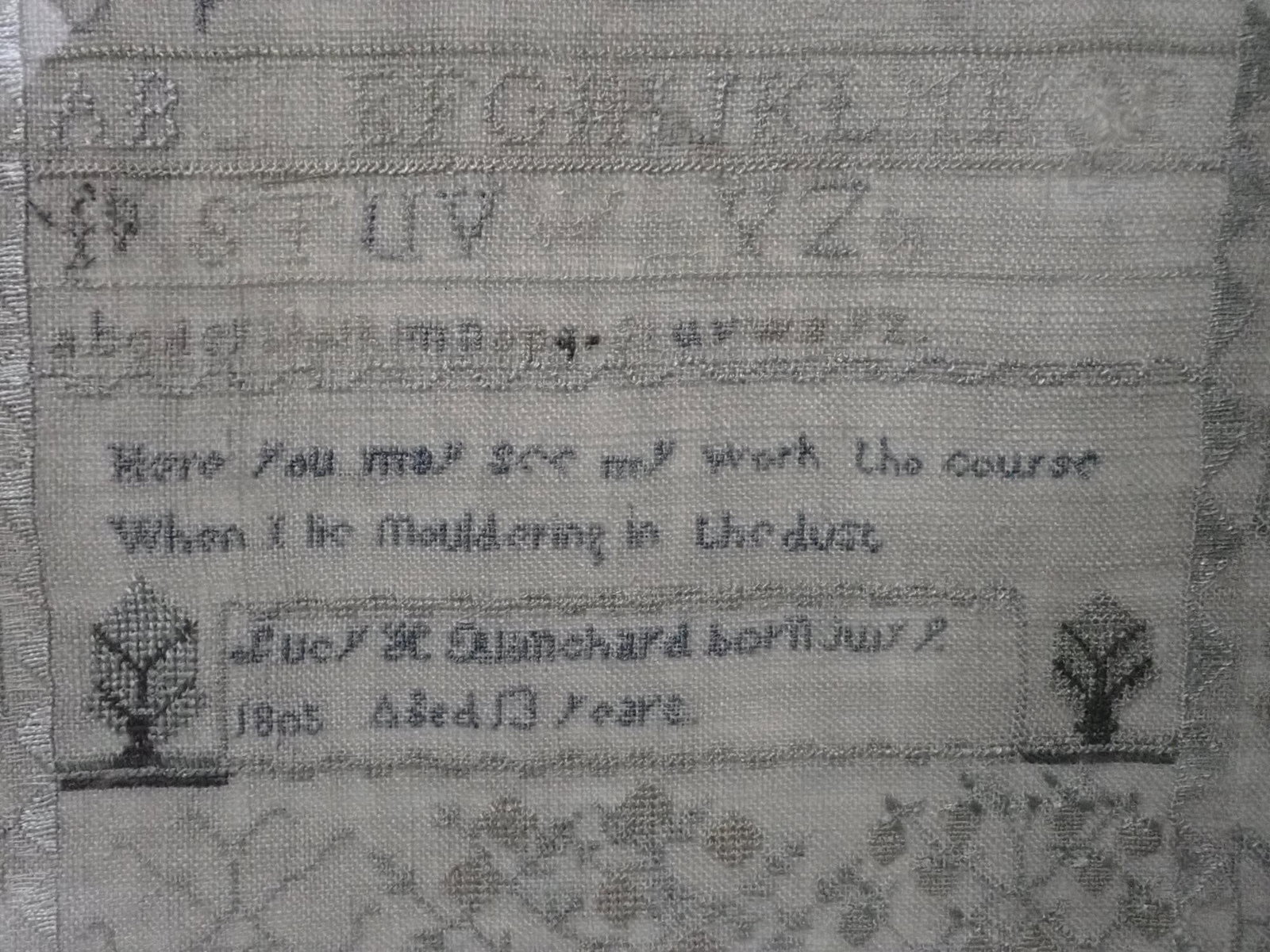 1805 Lucy Blanchard Sampler - 2