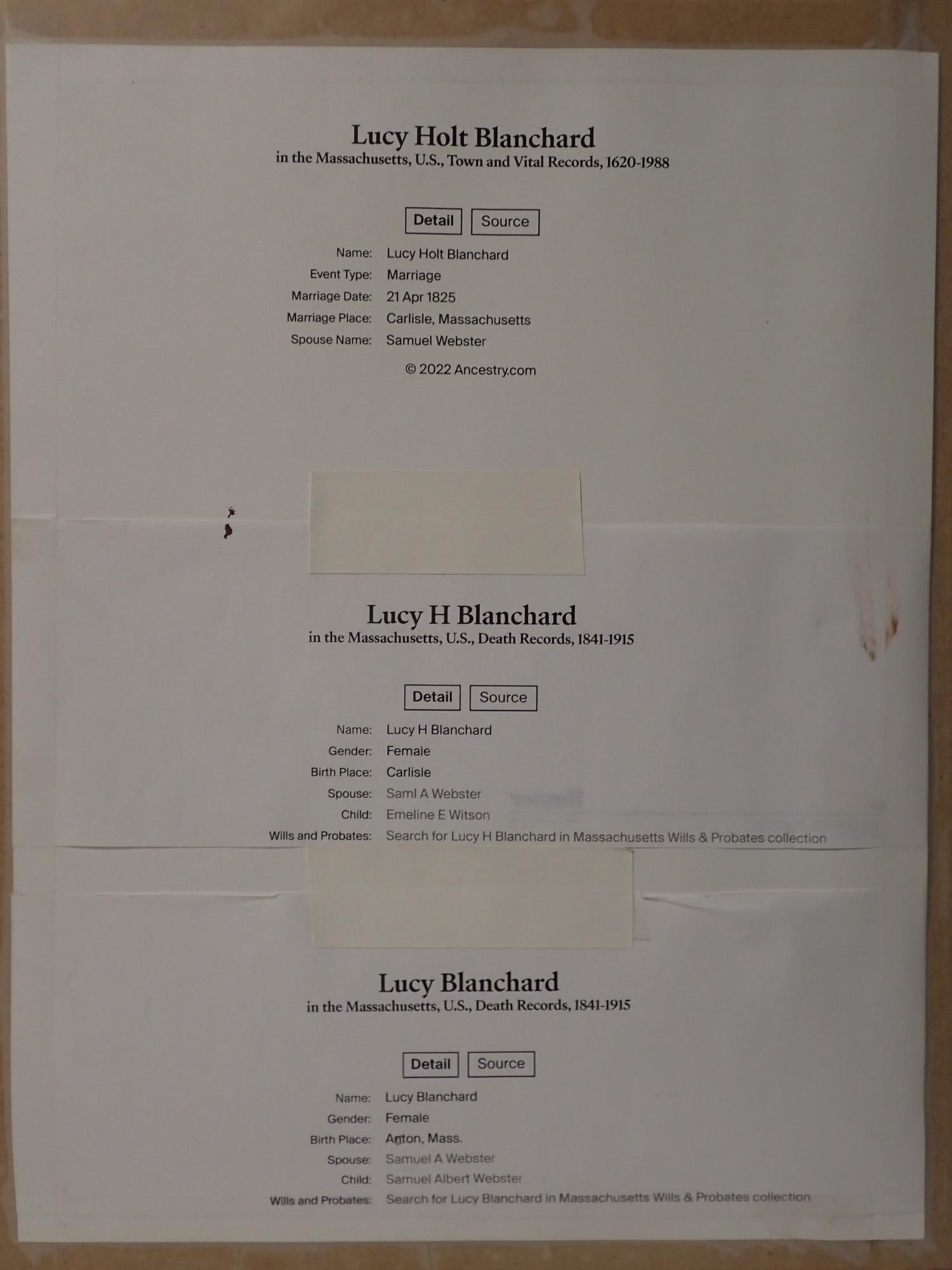 1805 Lucy Blanchard Sampler - 6