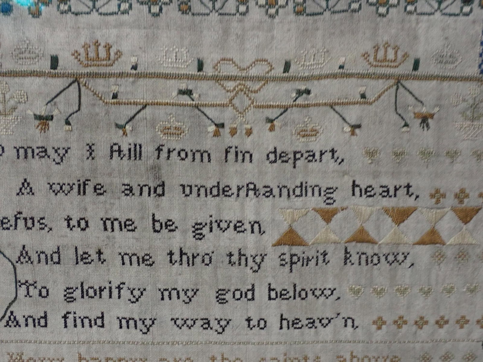 1818 Hannah Sarjantson Sampler - 3