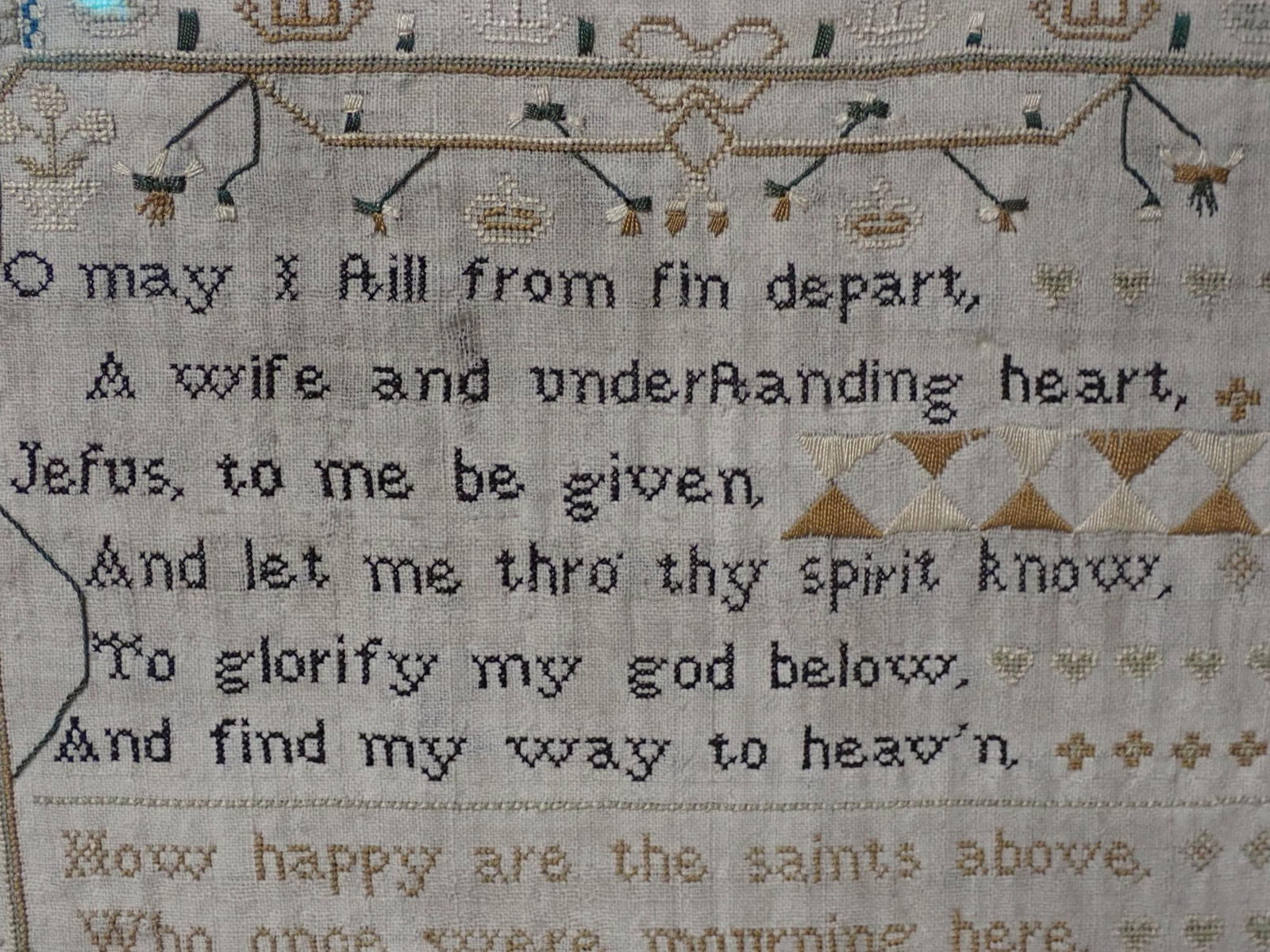 1818 Hannah Sarjantson Sampler - 4