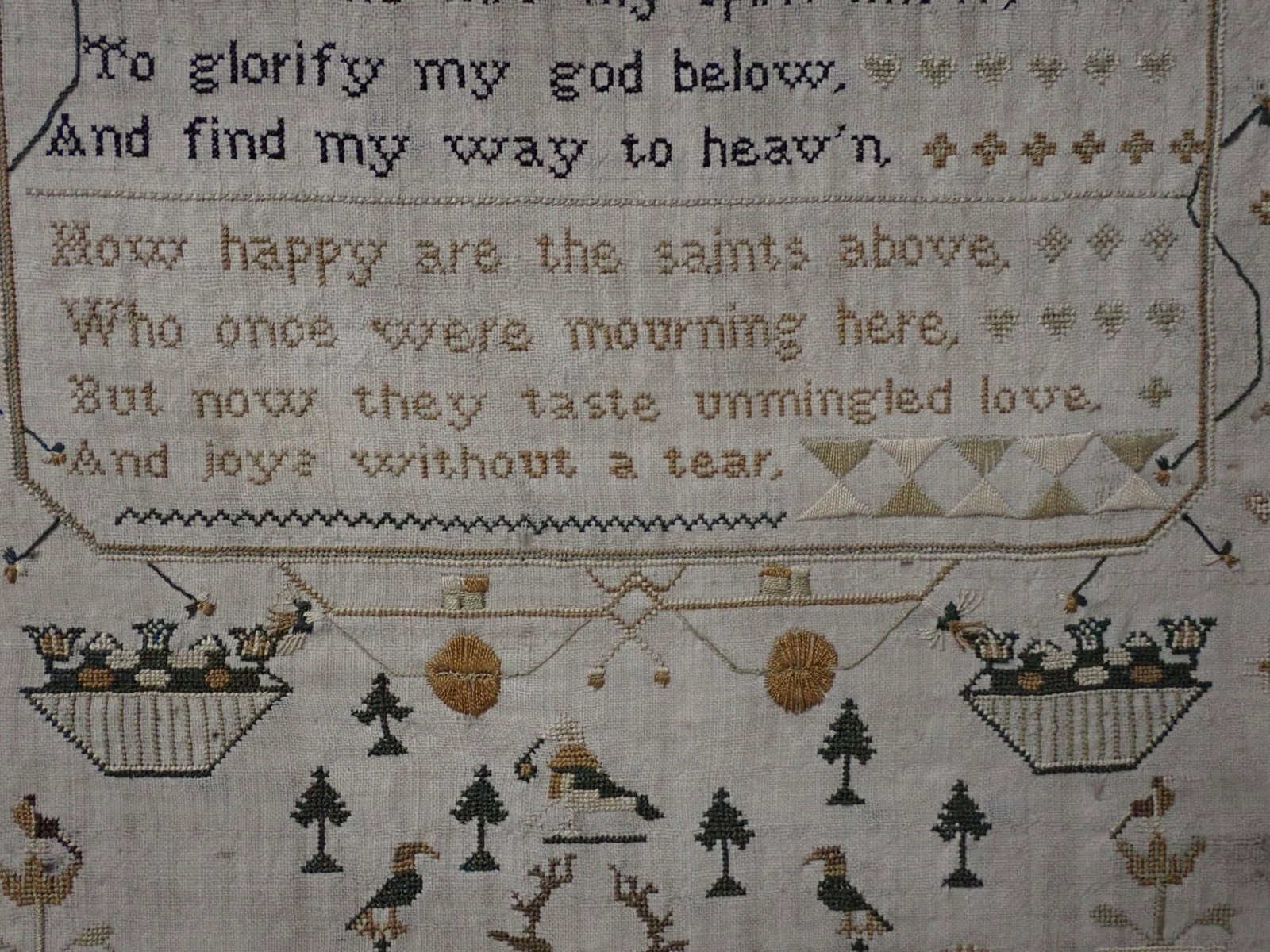 1818 Hannah Sarjantson Sampler - 5
