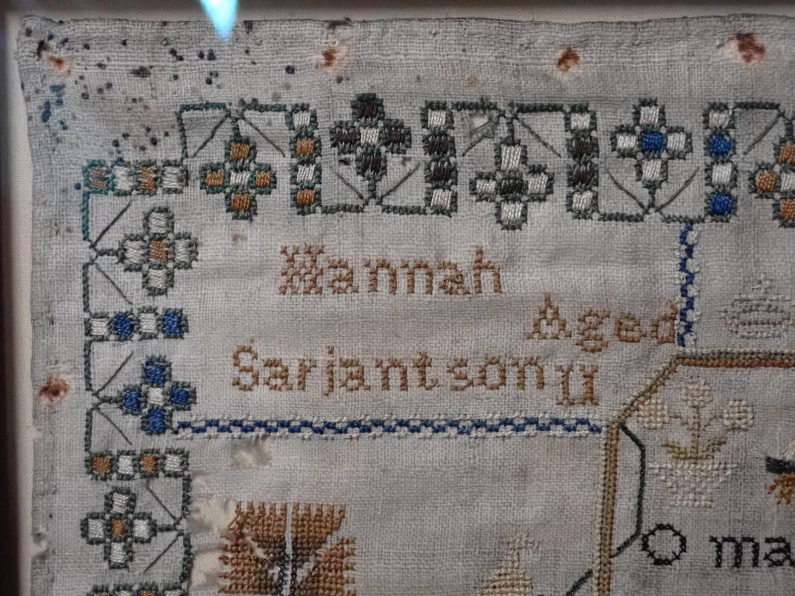 1818 Hannah Sarjantson Sampler - 6