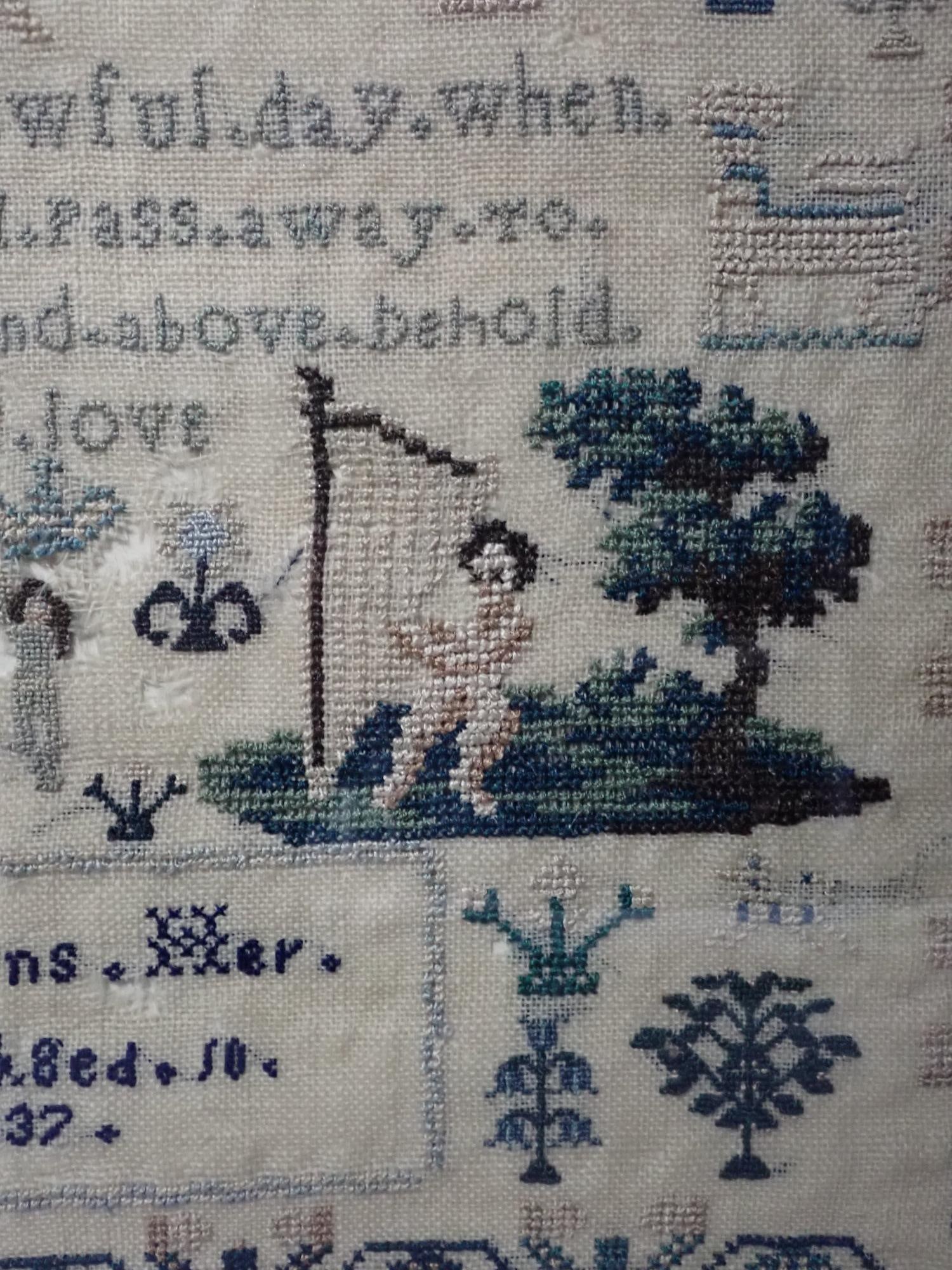 1837 Ann Barns Sampler - 6