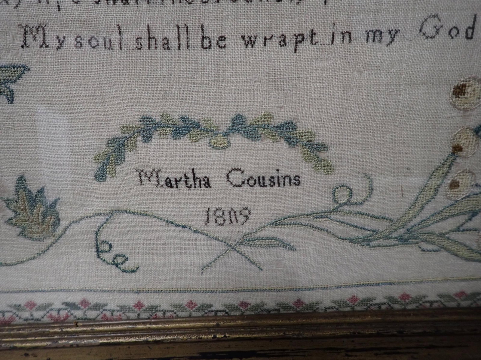 1809 Martha Cousins sampler - 3