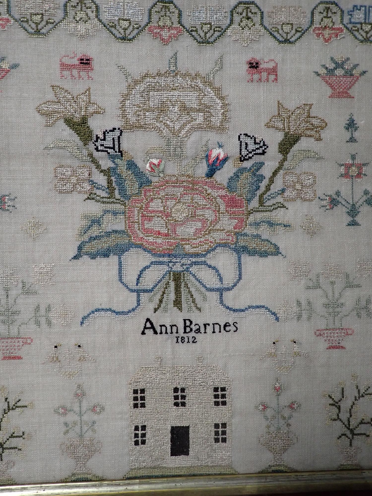 1812 Ann Barnes Sampler - 2