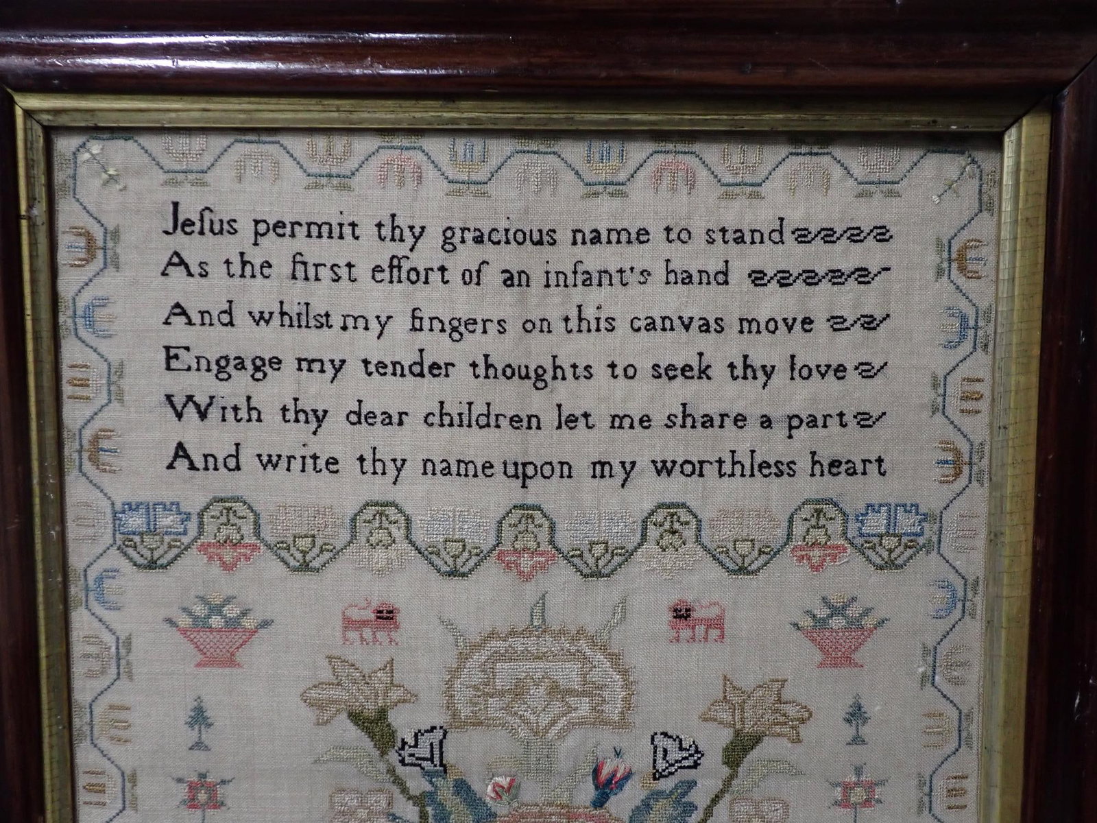 1812 Ann Barnes Sampler - 3