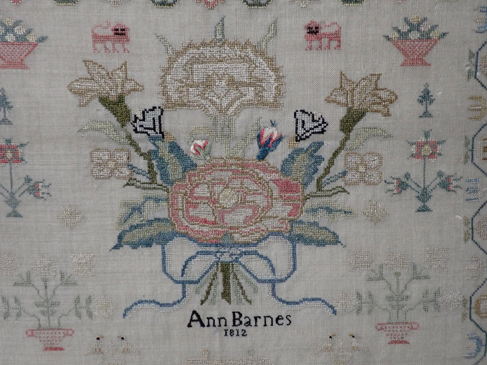 1812 Ann Barnes Sampler - 4