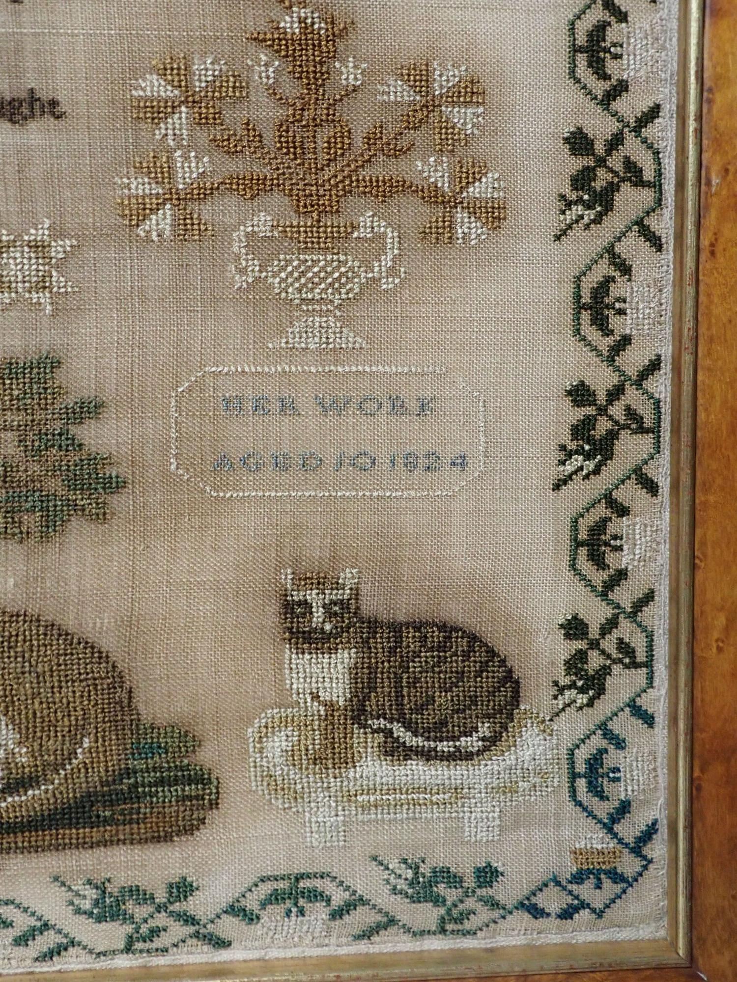 1824 Elizabeth Williamson Sampler - 4