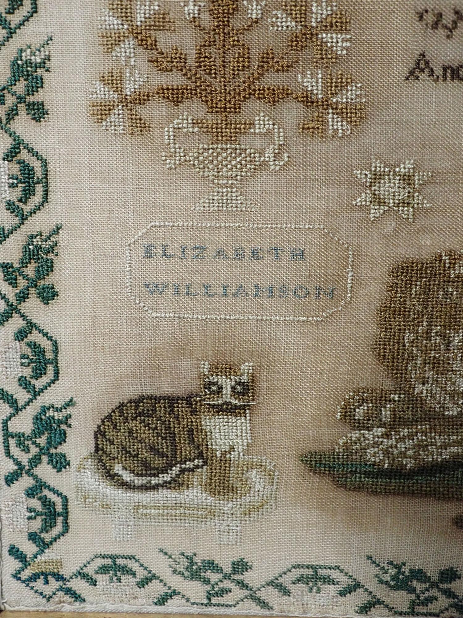 1824 Elizabeth Williamson Sampler - 5