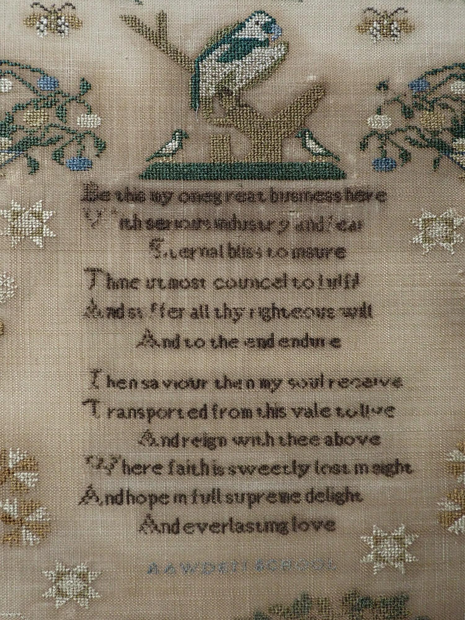 1824 Elizabeth Williamson Sampler - 6