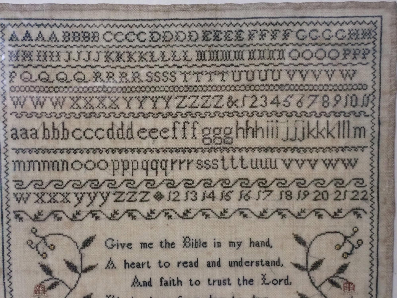 1841 Elizabeth Lucas Sampler - 4