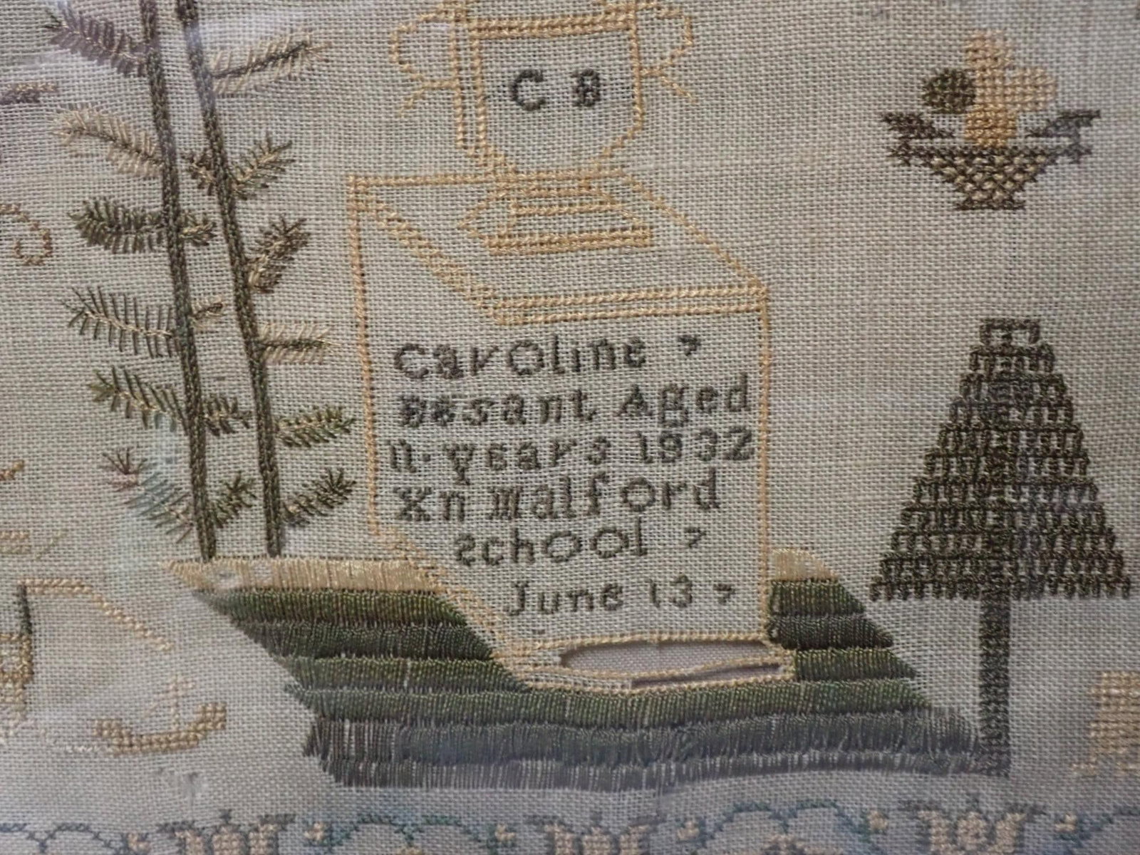 1832 Caroline Besant Sampler - 3