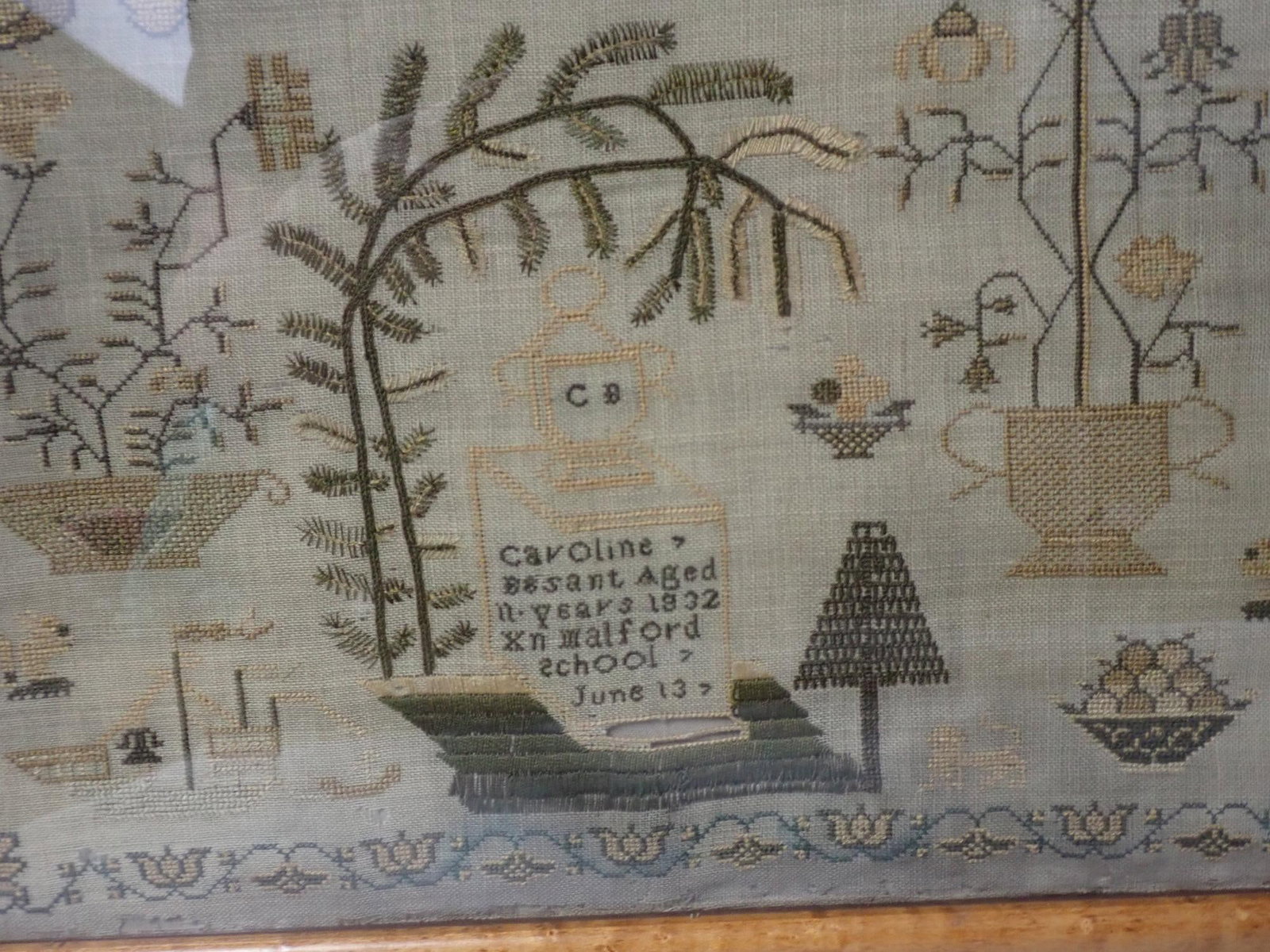 1832 Caroline Besant Sampler - 4