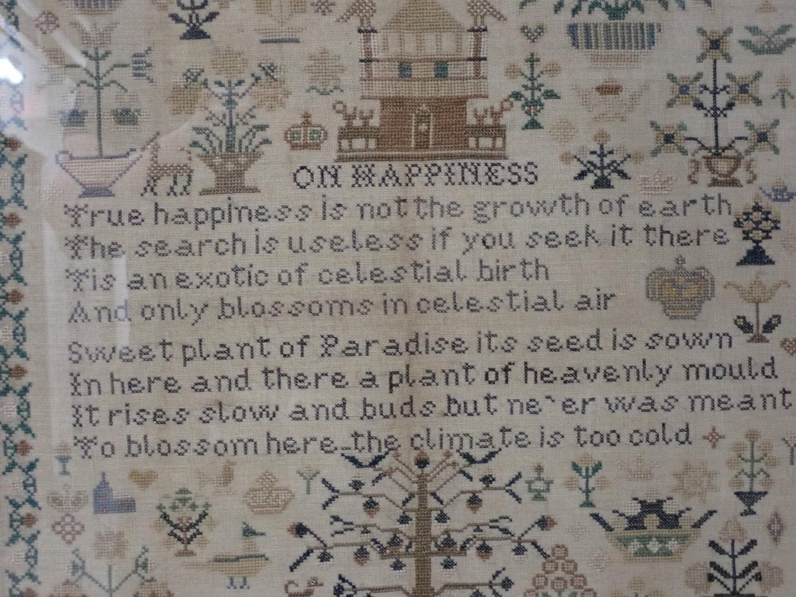 1844 Eliza Sharp Newball Sampler - 3