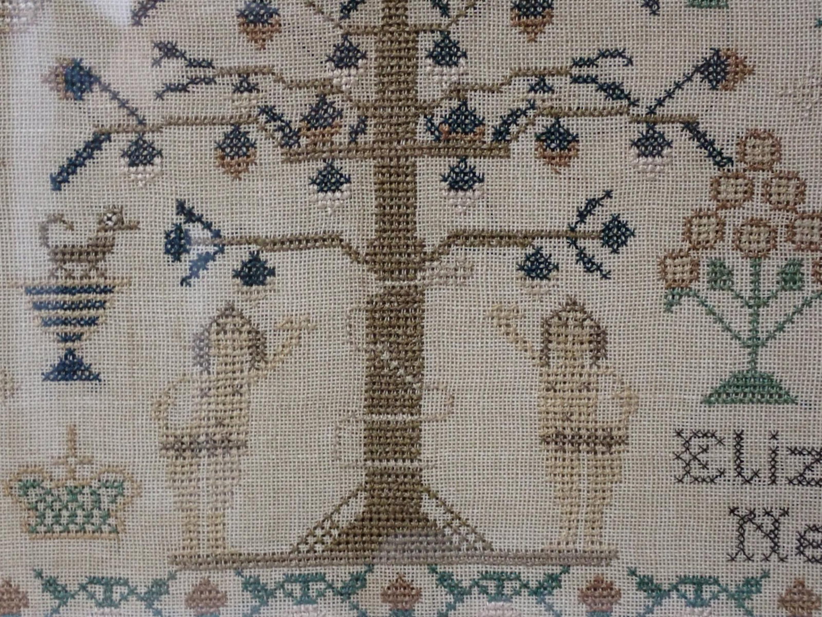 1844 Eliza Sharp Newball Sampler - 4