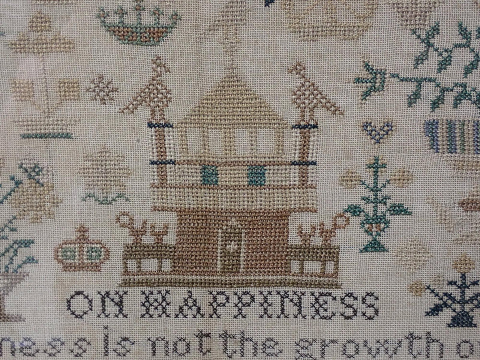 1844 Eliza Sharp Newball Sampler - 6