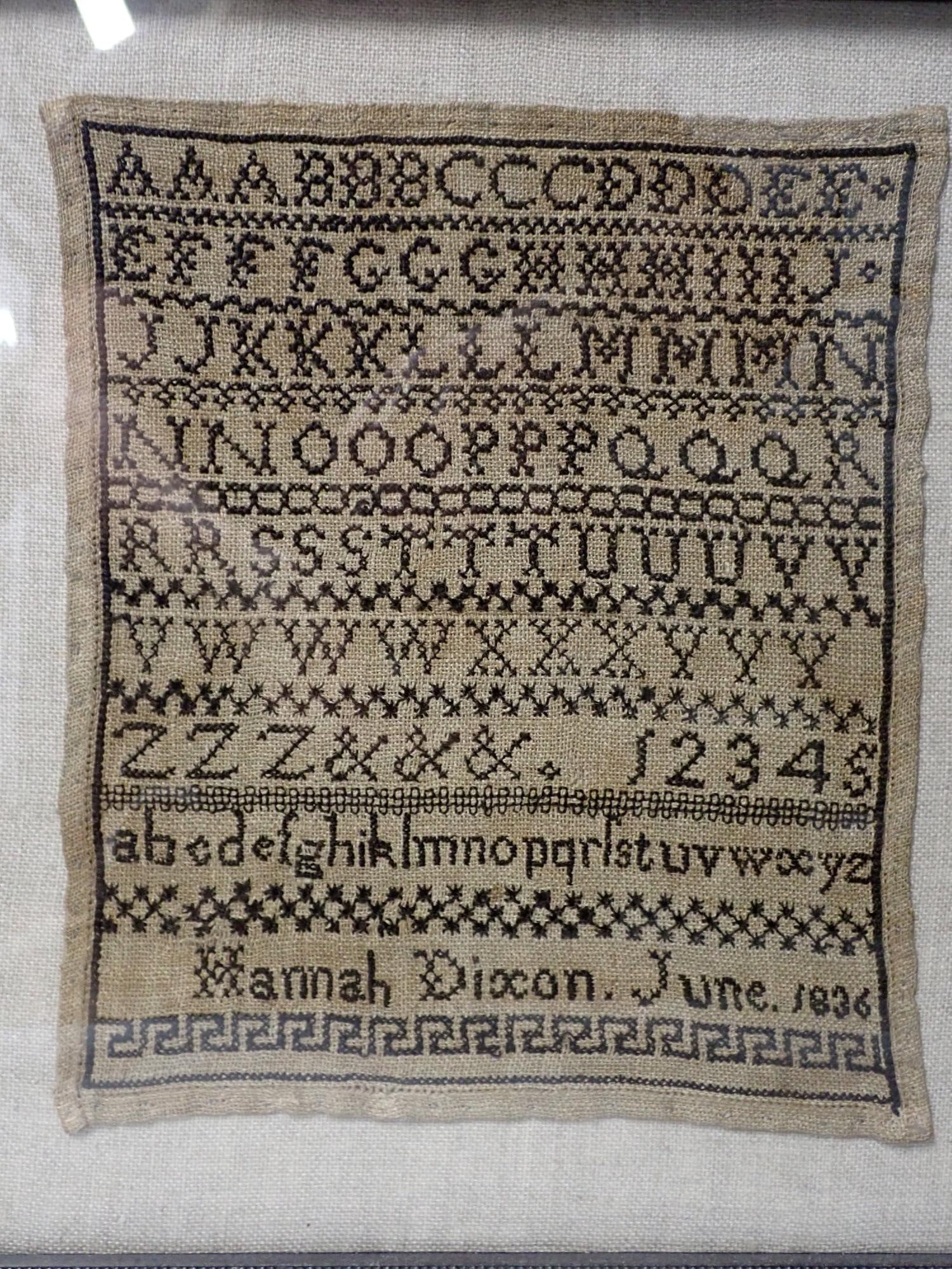1836 Hannah Dixon Sampler - 3