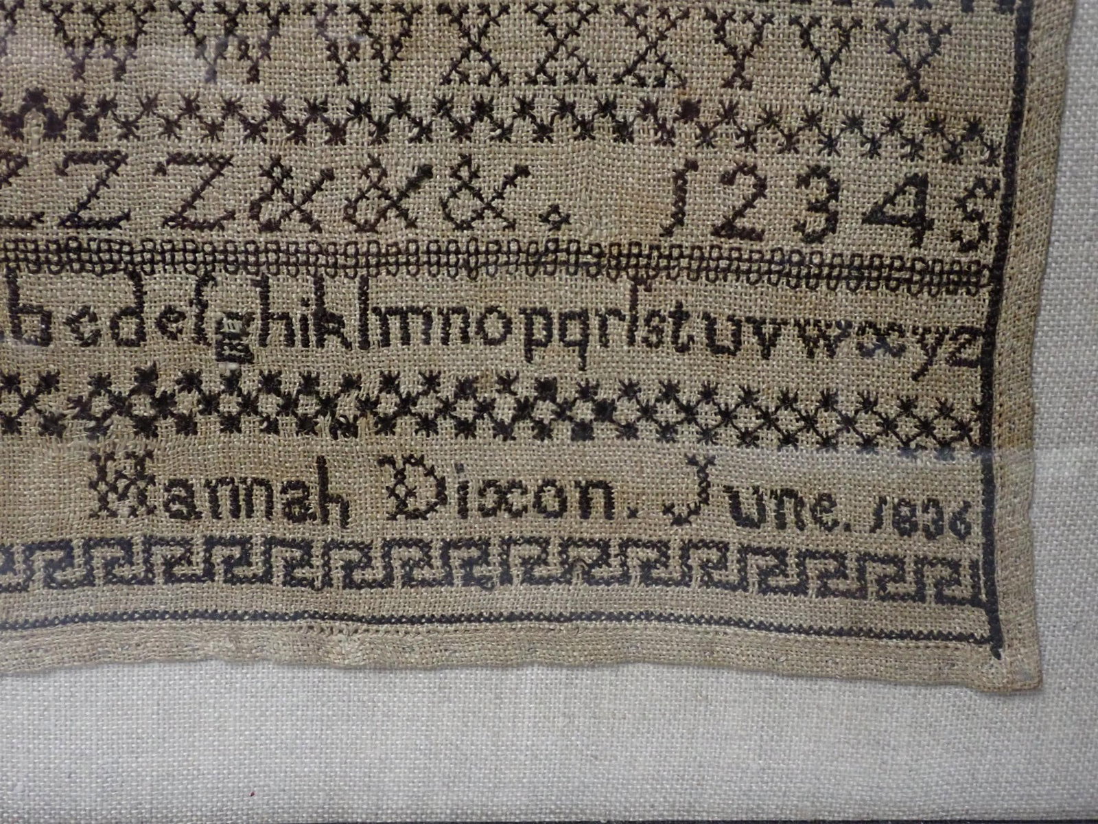 1836 Hannah Dixon Sampler - 4