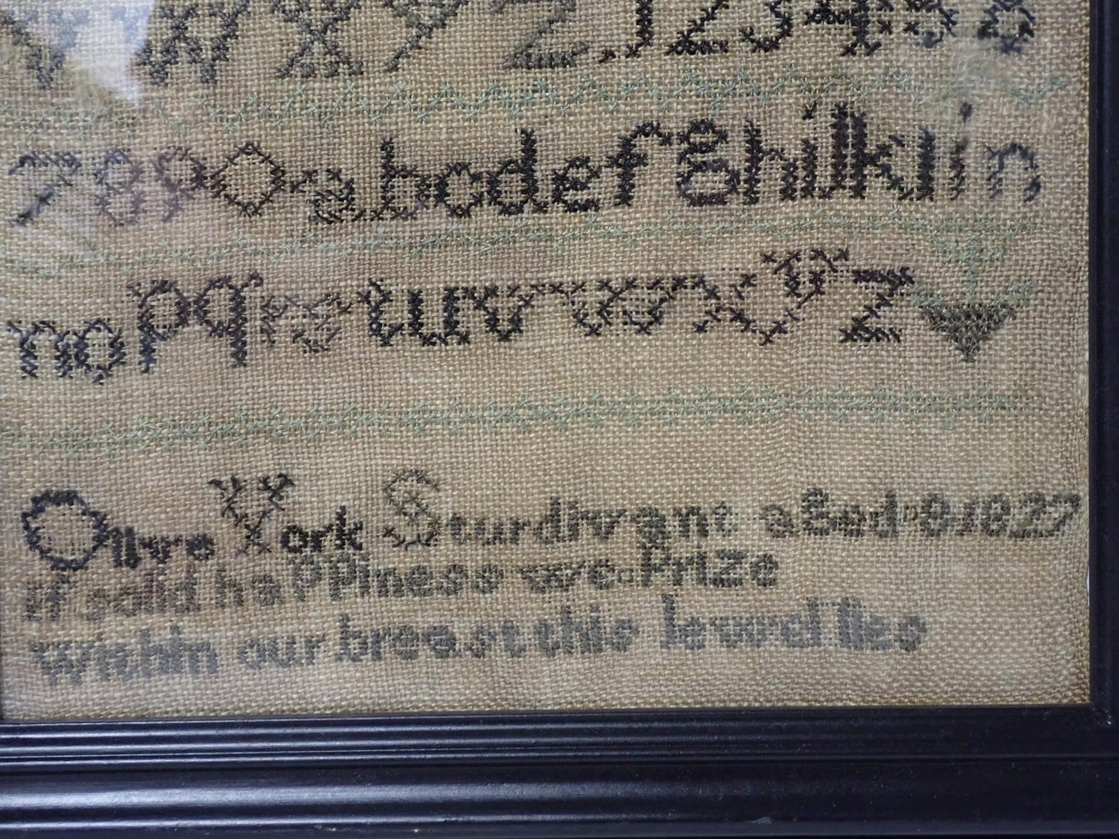 1827 Olive York Sturdivant Sampler - 4