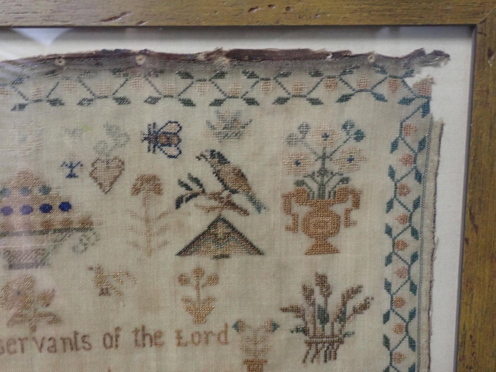 1850 Lucy Brown Sampler - 6